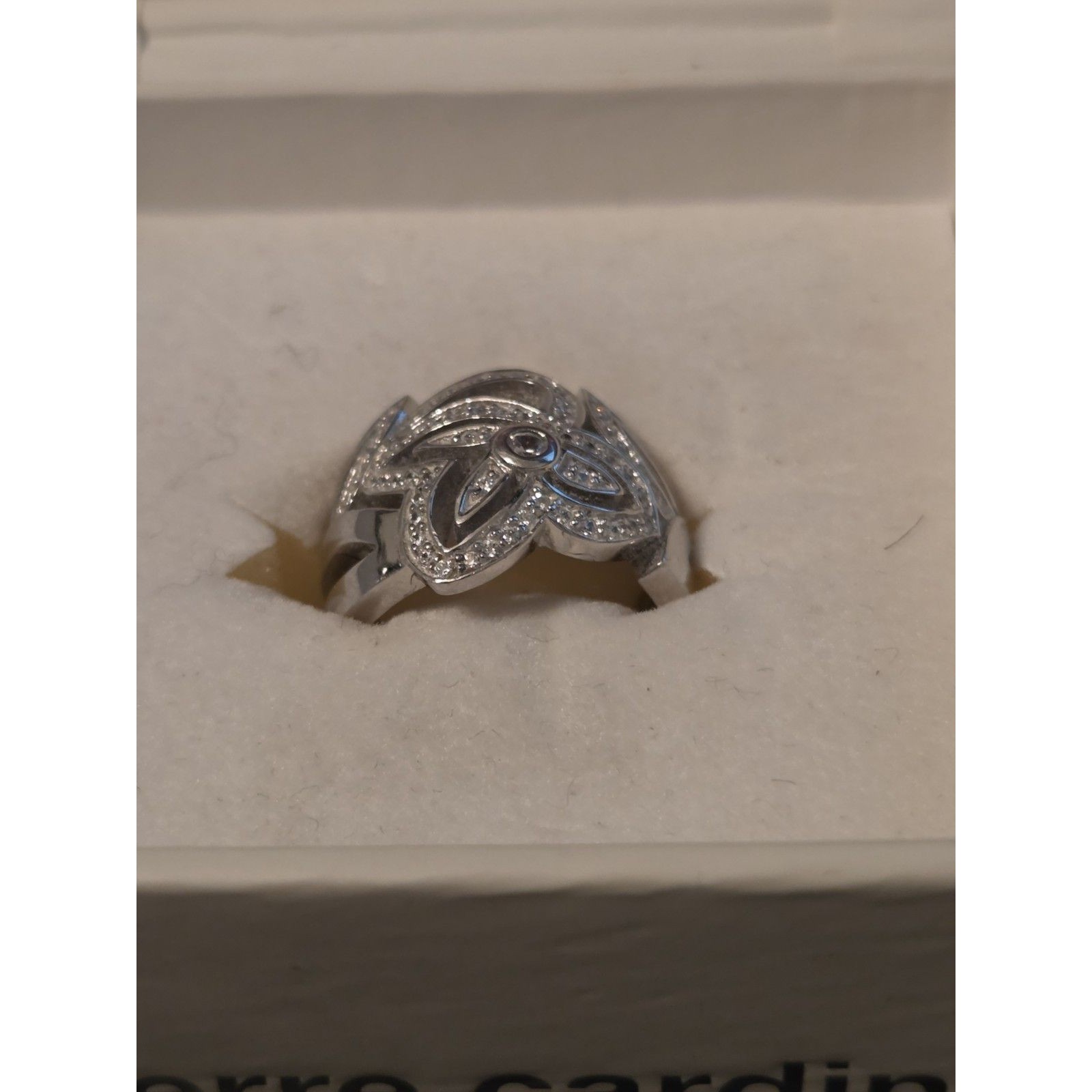 Pierre Cardin Sterling Silver Ring 925 Marked 10 Gram Designer